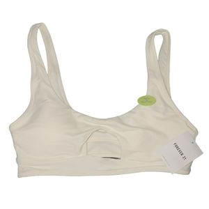 NWT Forever 21 Keyhole Front Bikini Top sz L
